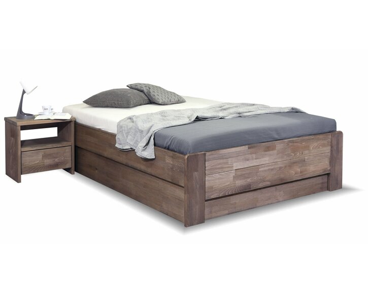 Postel s úložným prostorem FUTON, 140x200, masiv buk Postel s úložným prostorem FUTON, 140x200, masiv buk