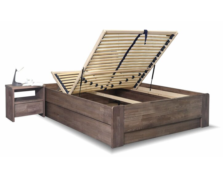 Zvýšená válenda s úložným prostorem Futon