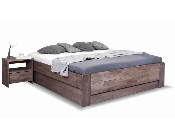 Dřevěná válenda dvoulůžko s úložným prostorem FUTON, masiv buk Dřevěná válenda dvoulůžko s úložným prostorem FUTON, masiv buk