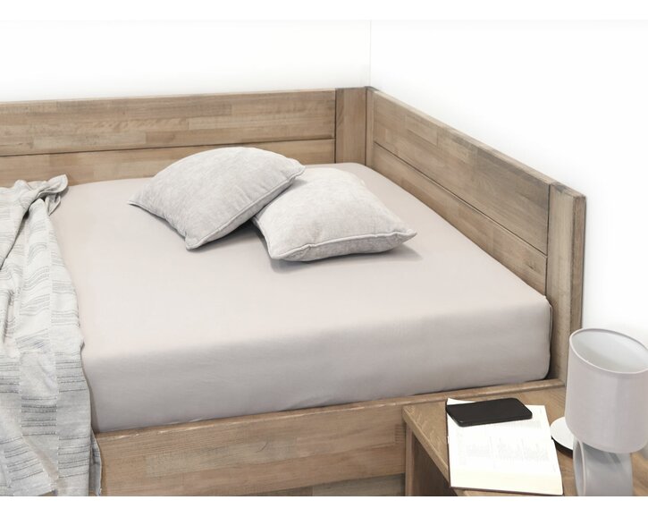 Čelo - postel z masivu Timea levá, masiv buk