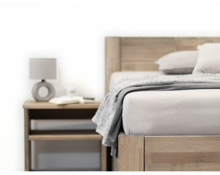 Zaoblení - postel z masivu Timea pravá, masiv buk