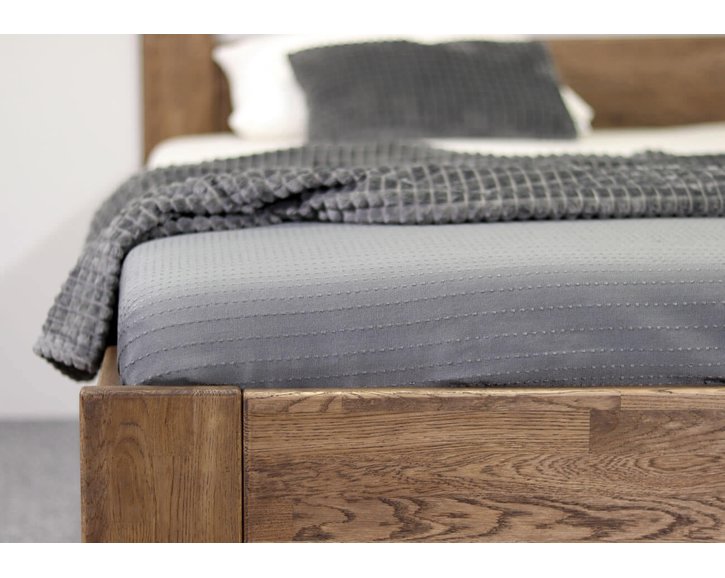 Postel s úložným prostorem Trinity, 80x200, 90x200, masiv buk