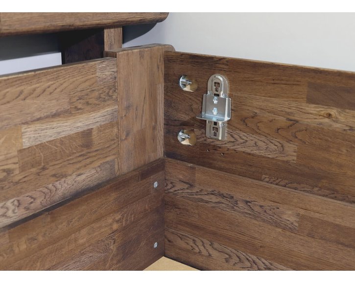 Postel s úložným prostorem Odysea, masiv dub