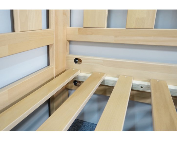 Rozkládací postel ARLETA TWIN - LEVÁ, masiv buk, 90-160x200cm Rozkládací postel ARLETA TWIN - LEVÁ, masiv buk, 90-160x200cm