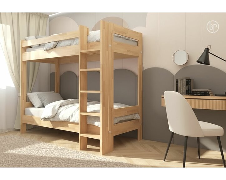 Poschoďová postel pro 2 děti ELIN, masiv buk Poschoďová postel pro 2 děti ELIN, masiv buk