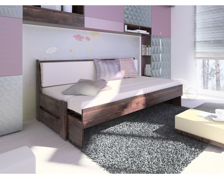 Rozkládací postel ze smrku ARLETA TWIN