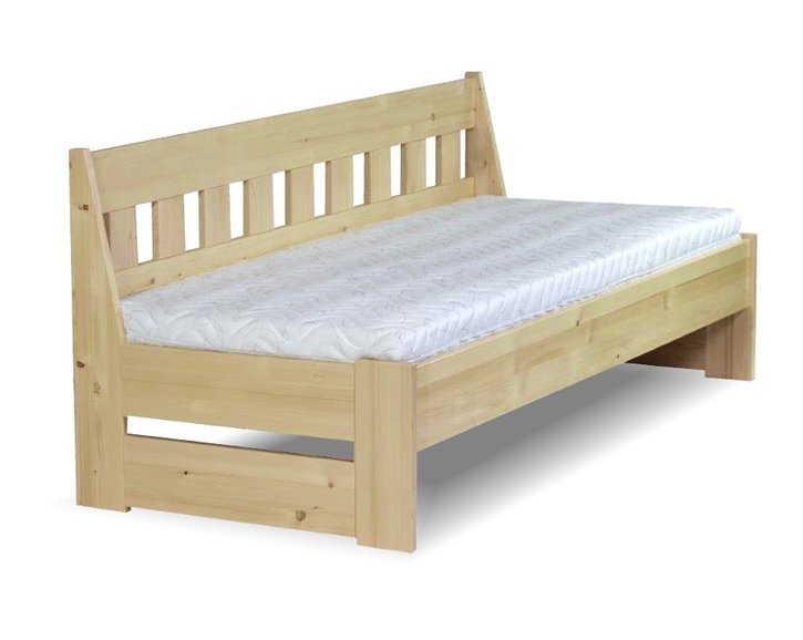 Rozkládací postel ze smrku ARLETA TWIN