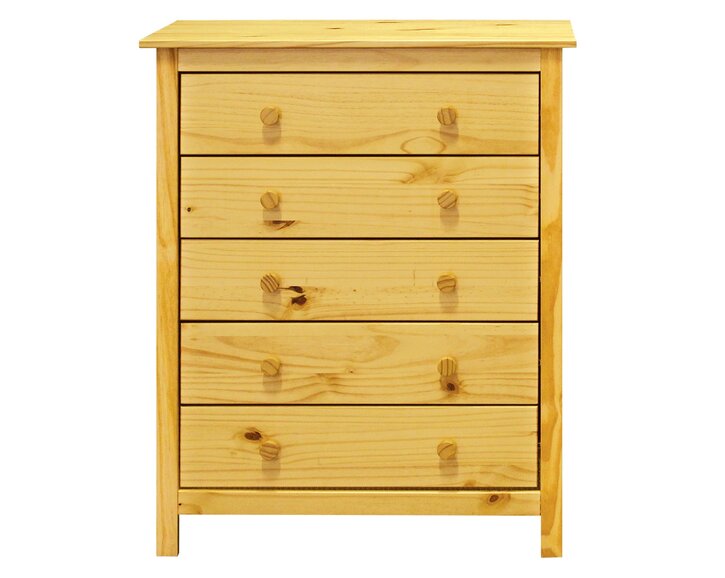 Komoda - 5 zásuvková IA8077, masiv smrk