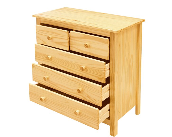 Komoda 5 zásuvková IA8091, masiv borovice Komoda 5 zásuvková IA8091, masiv borovice