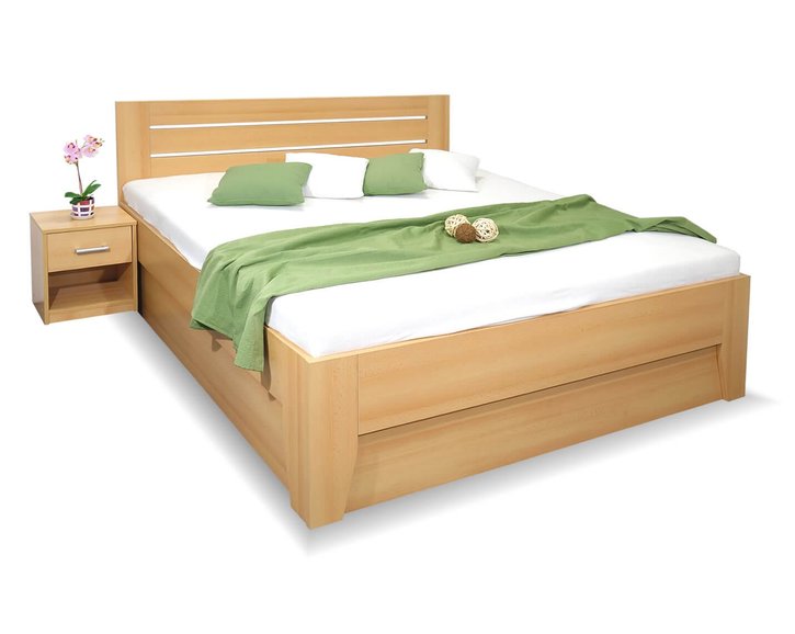 Manželská postel s úložným prostorem CANARIA