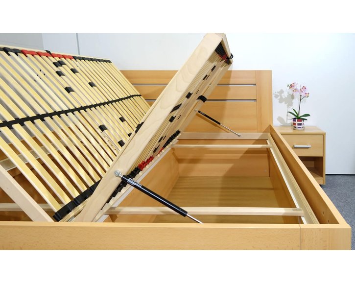 Manželská postel s úložným prostorem CANARIA