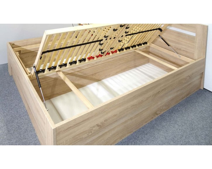 Rozšířená postel s úložným prostorem Maria 200x210