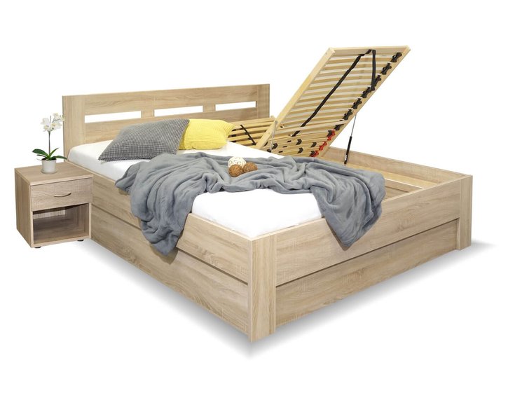 Manželská postel s úložným prostorem Pegas 180x210cm Manželská postel s úložným prostorem Pegas 180x210cm
