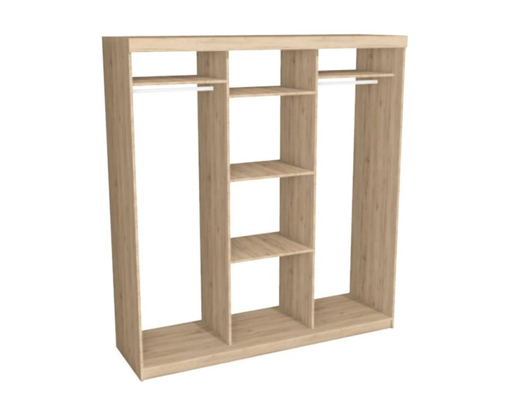 Kombinovaná skříň s posuvnými dveřmi EVITA 20, šířka 200 cm, varianta 1