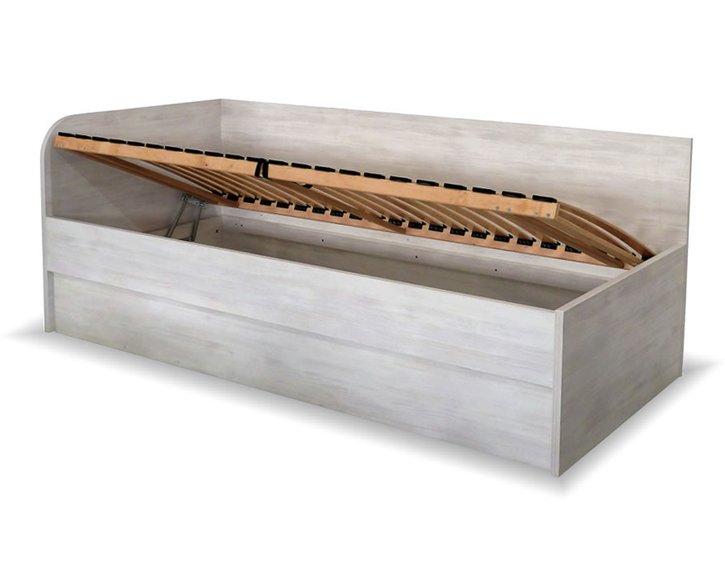 Rohová zvýšená postel s úložným prostorem Katty, 90x200 cm - Levá Rohová zvýšená postel s úložným prostorem Katty, 90x200 cm - Levá