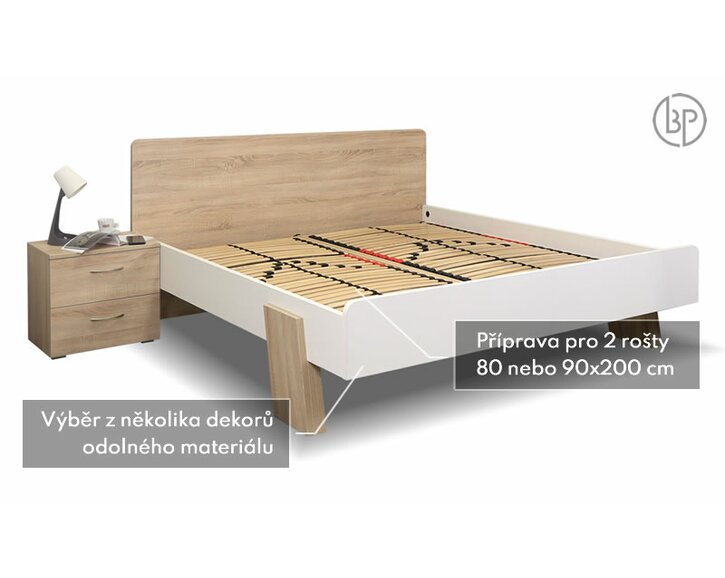 Postel dvoulůžko Avolia - rám