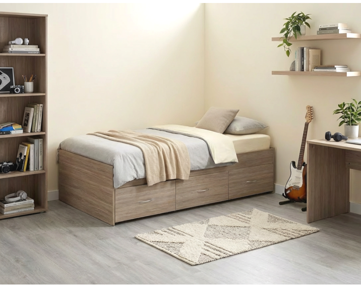 Vyvýšená válenda  s úložným prostorem BETA, 90x200cm