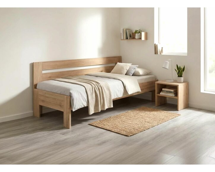 postel Erika s bočním čelem, 90x200cm