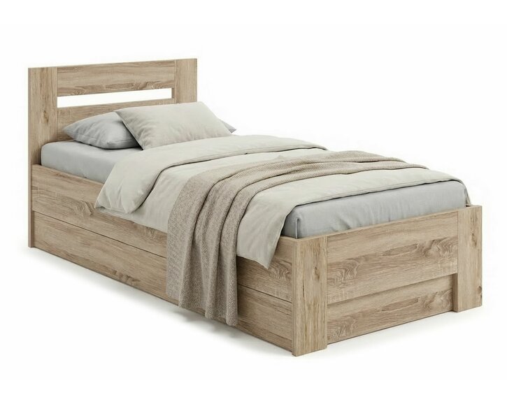 Postel jednolůžko s úložným prostorem LINDA, boční výklop Postel jednolůžko s úložným prostorem LINDA, boční výklop