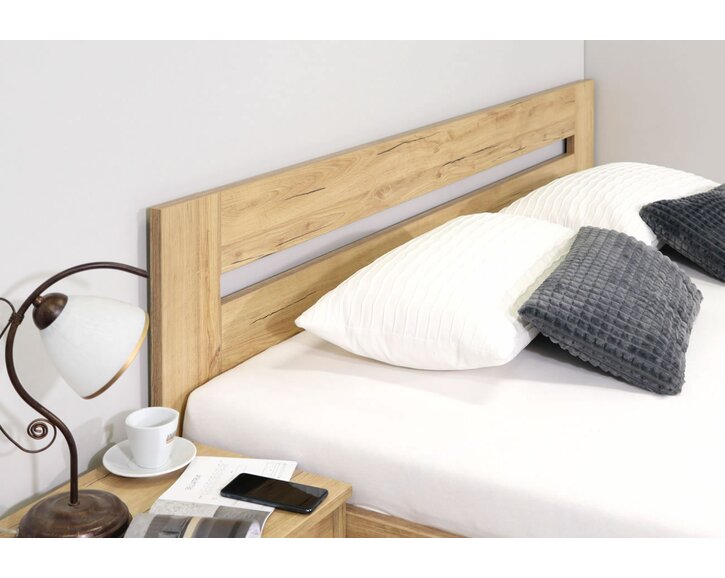 Manželská postel s úložným prostorem a rošty LISA, 180x220cm