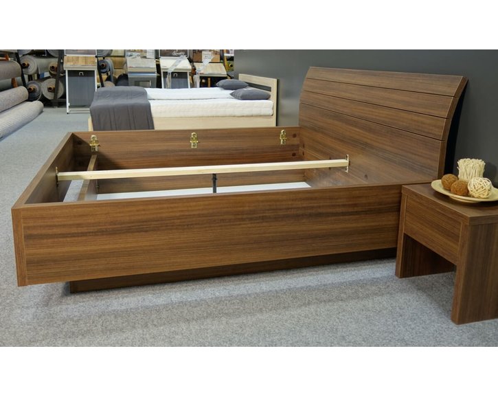 Manželská postel s úložným prostorem Salmia, boční výklop, 160x200, 180x200