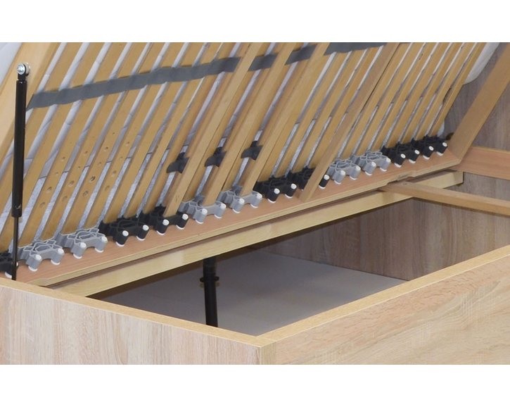 Manželská postel s úložným prostorem Salmia, s nočními stolky, 160x200, 180x200