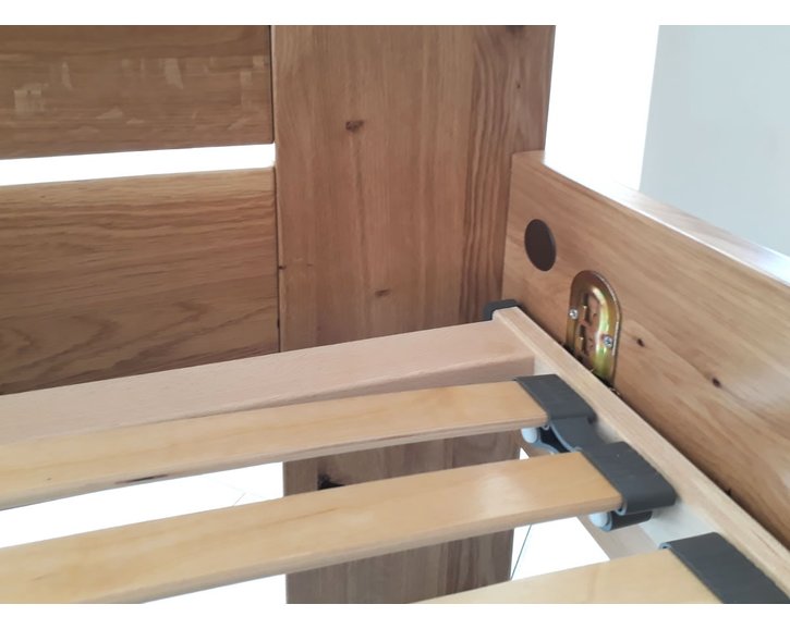 Manželská postel Grand, masiv dub, 180x200