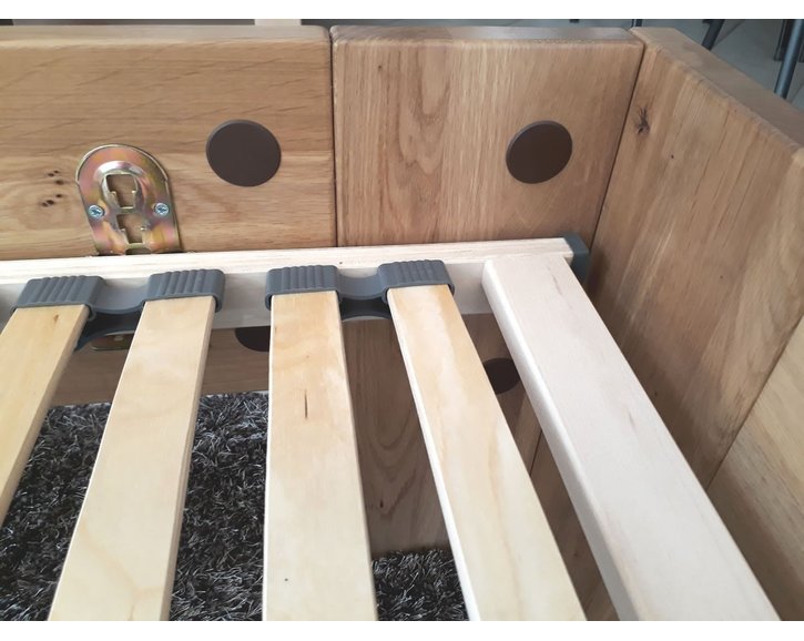 Manželská postel Grand, masiv dub, 180x200