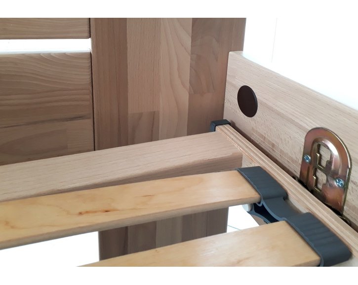 Manželská postel Grand, masiv buk, 180x200