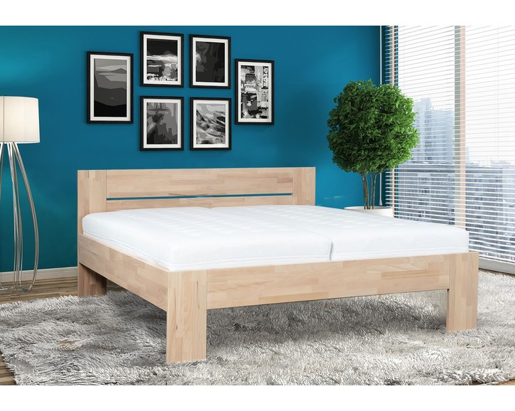 Manželská postel Veto, masiv buk, 180x200 Manželská postel Veto, masiv buk, 180x200