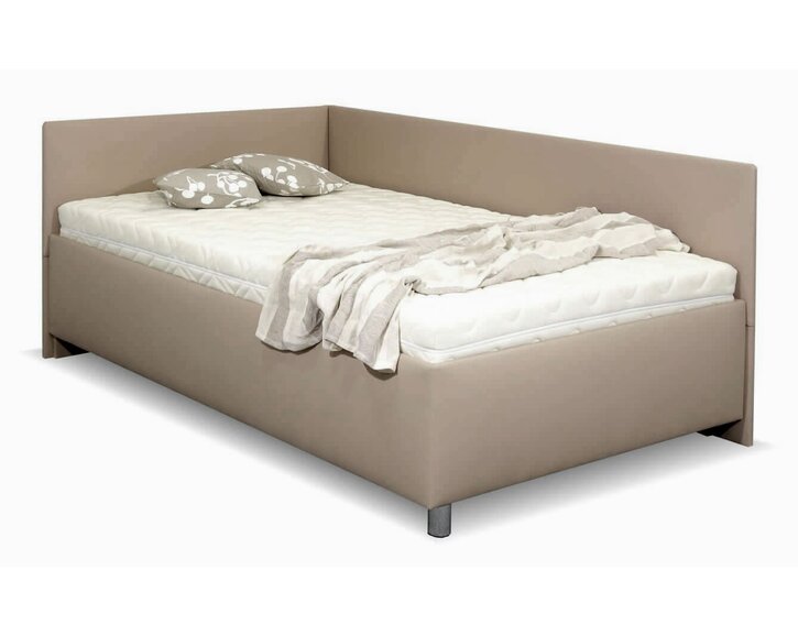 Zvýšená čaluná postel s úložným prostorem Ryana, 120x200