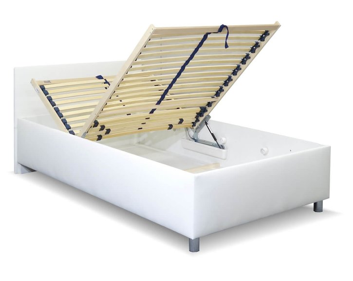 Zvýšená čalouněná postel Lyoneta, s úložným prostorem, 90x200 Zvýšená čalouněná postel Lyoneta, s úložným prostorem, 90x200