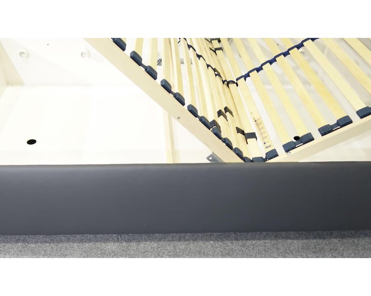 Zvýšená válenda s úložným prostorem Roneta, 120x200, tmavě šedá