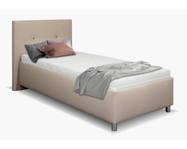 Čalouněná postel s úložným prostorem Crissy, 90x200