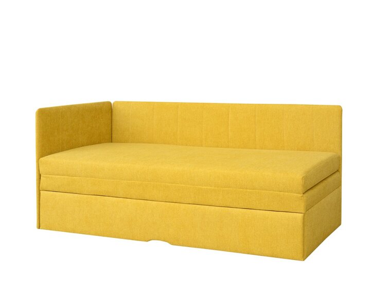 Rozkládací postel Paloma, uni, hořčicová