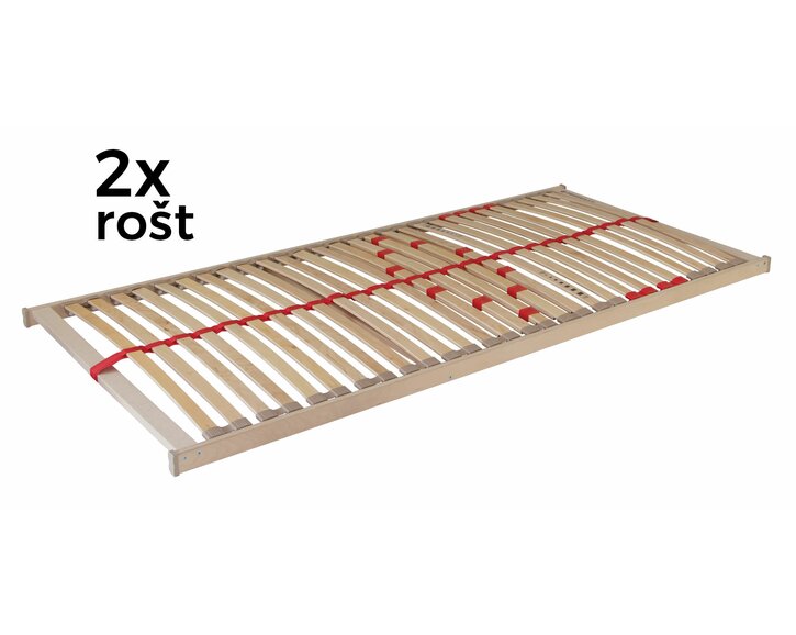 Manželská postel UNIMA s rošty a matracemi, dub bardolino Manželská postel UNIMA s rošty a matracemi, dub bardolino