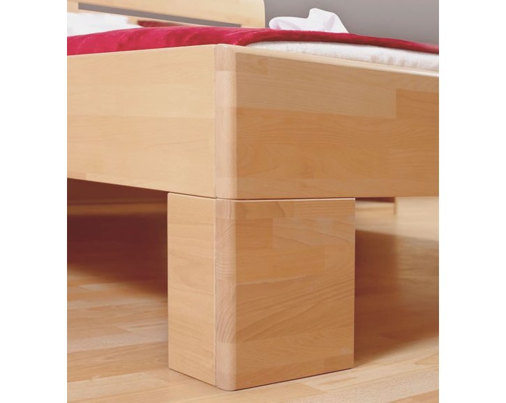 Dřevěná postel dvoulůžko z masivu LENA 1, 180x200, masiv buk