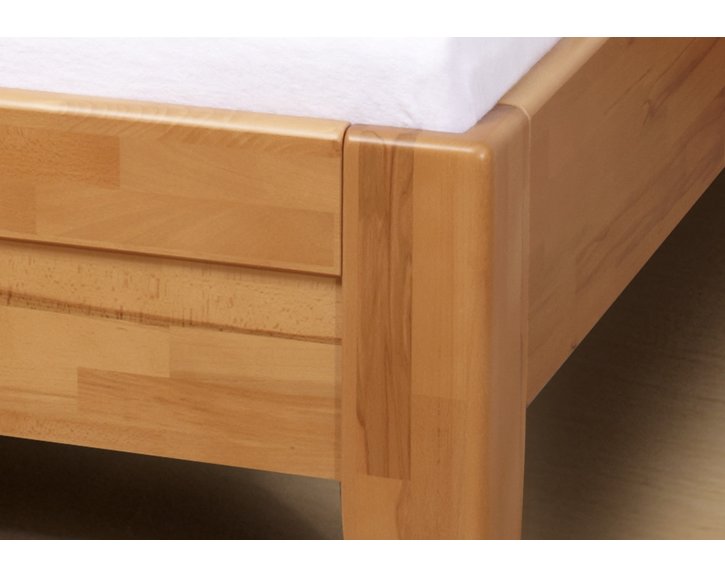 Zvýšená postel jednolůžko z masivu CONCEPTA 1, masiv buk, 120x200