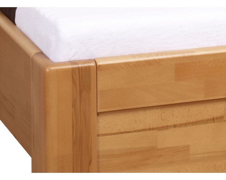Zvýšená postel dvoulůžko z masivu CONCEPTA 2Z, masiv buk,