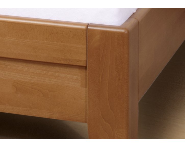 Zvýšená postel s úložným prostorem CONCEPTA 2, masiv buk, 90x200, ÚP lamino