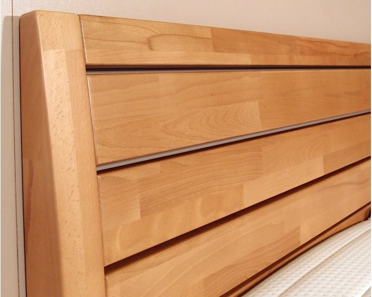 Zvýšená postel s úložným prostorem CONCEPTA 1, masiv buk, 140x200