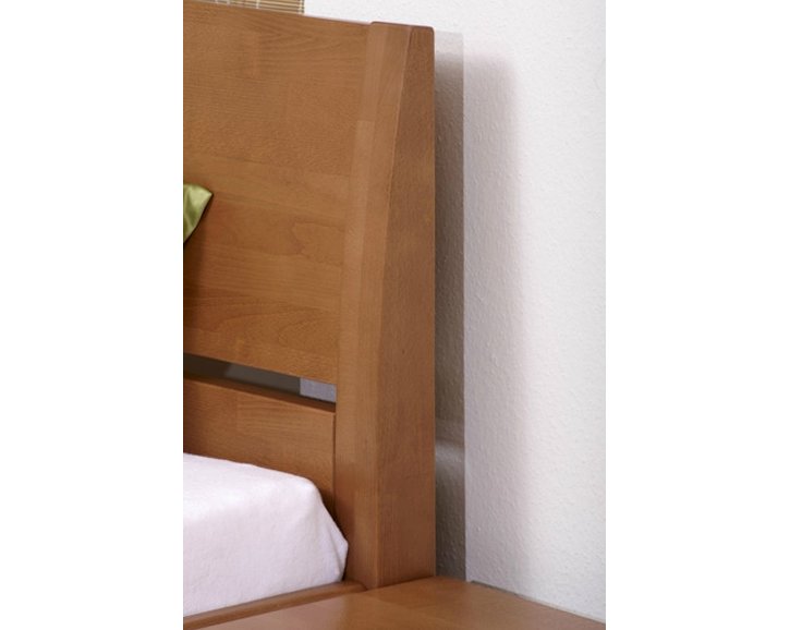 Zvýšená postel s úložným prostorem CONCEPTA 2, masiv buk, 120x200