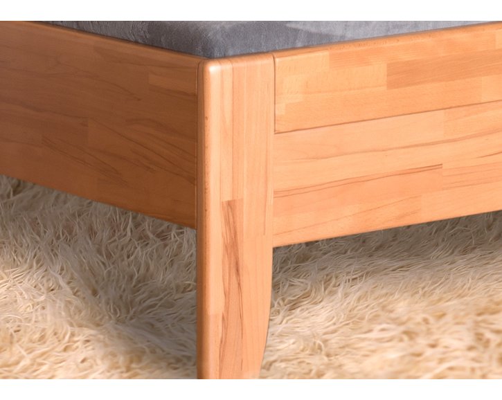 Zvýšená postel jednolůžko z masivu ERIN 1, 120x200cm, masiv buk