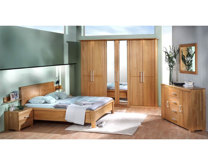 Zvýšená postel dvoulůžko z masivu CORDOBA 1, masiv buk