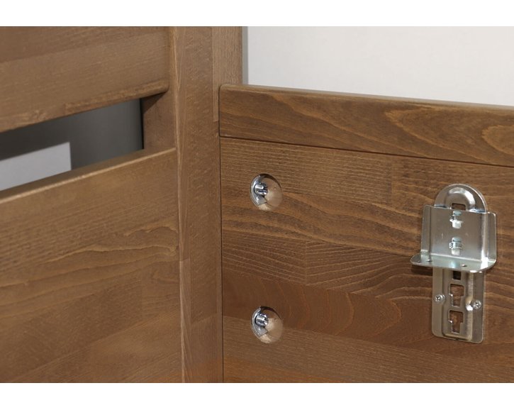 Zvýšená postel dvoulůžko z masivu CAMILLA, masiv buk