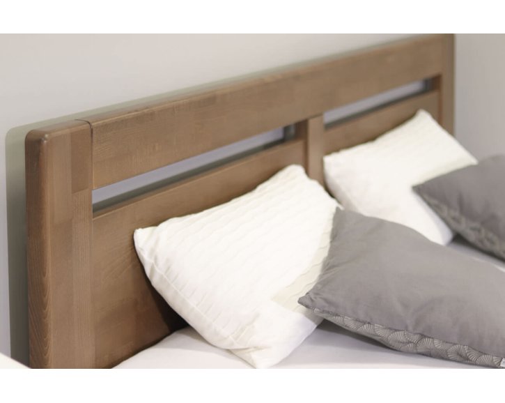 Zvýšená postel dvoulůžko z masivu CAMILLA, masiv buk