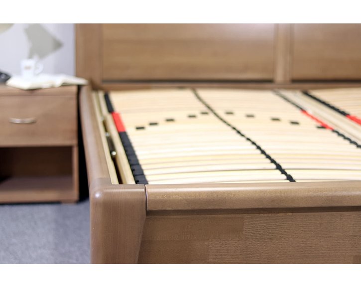 Zvýšená postel s úložným prostorem CONSTANTA, masiv buk