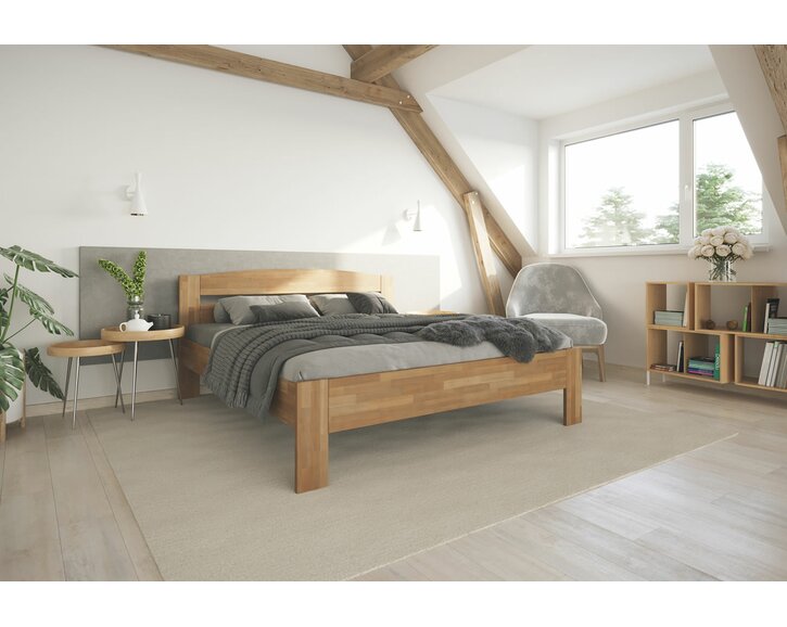 kování - postel dvoulůžko ANTONIO, masiv buk