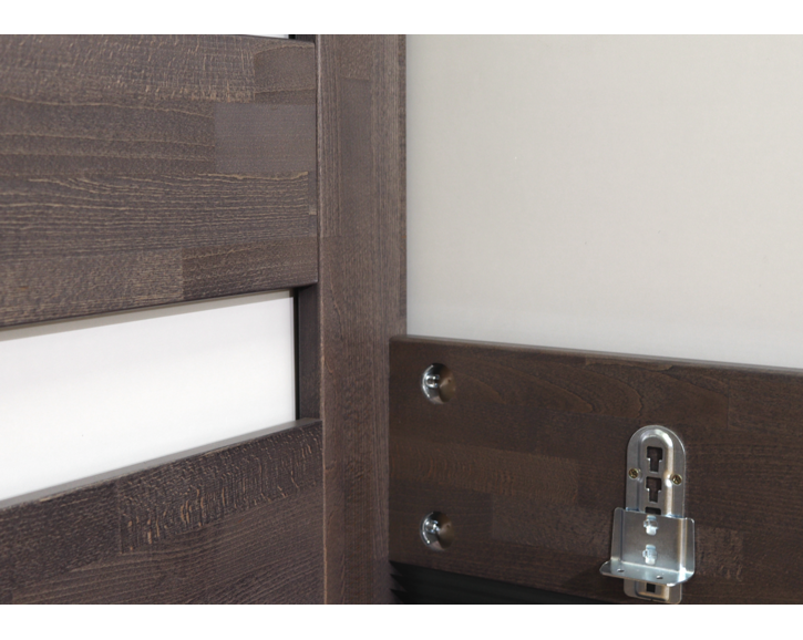 Detail spojení - postel dvoulůžko NICOLAS, masiv buk