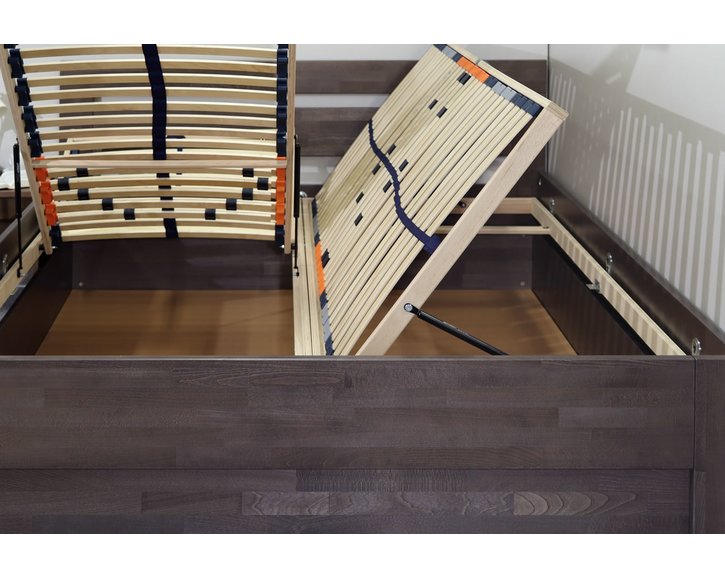 Postel s úložným prostorem NICOLAS, masiv buk